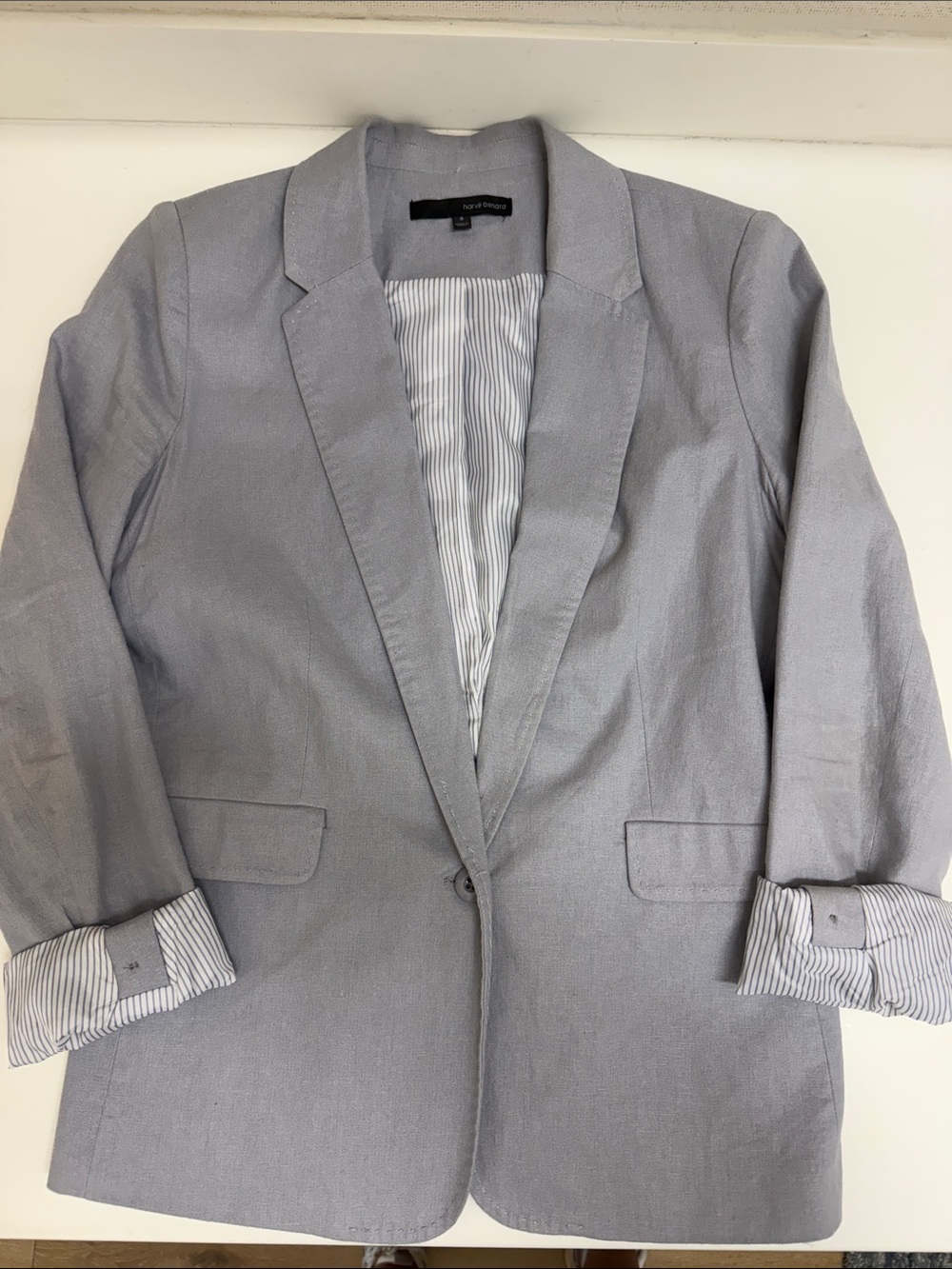 Harve Bernard Linen Blend Blazer